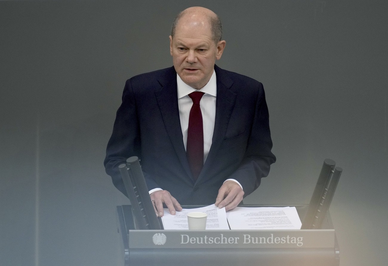 Kanzler Olaf Scholz Bundestag