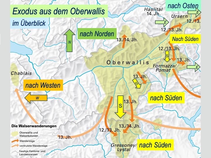 Karte Walser