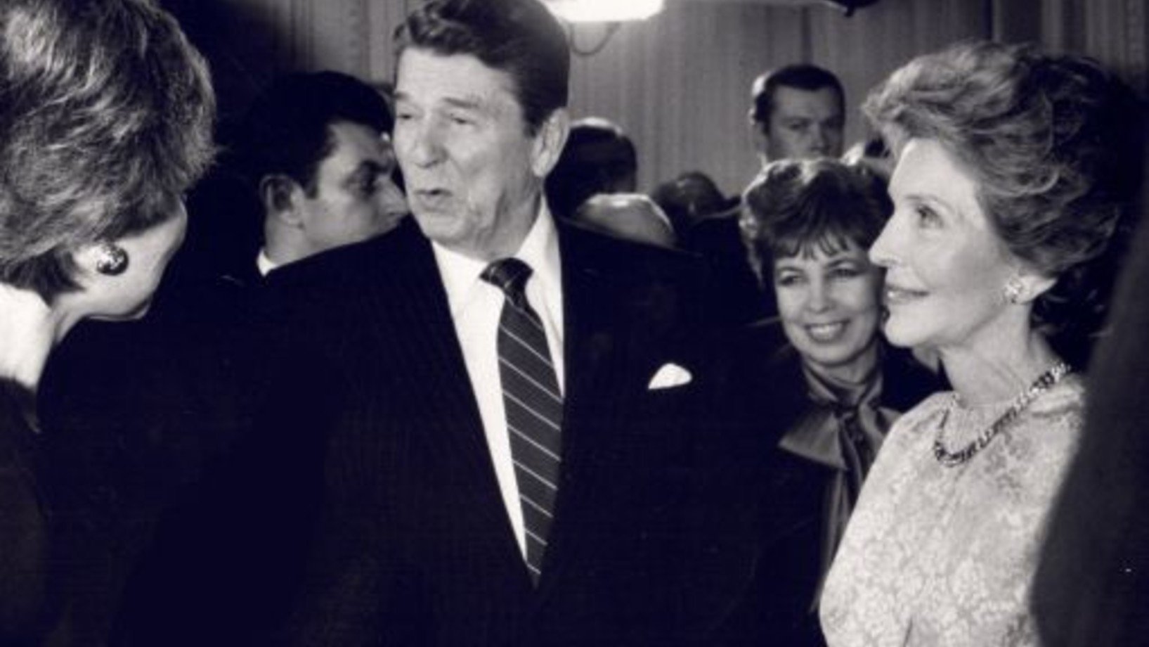 Gisela Blau, Ronald Reagan, Raissa Gorbatschow, Nancy Reagan (Foto: privat)