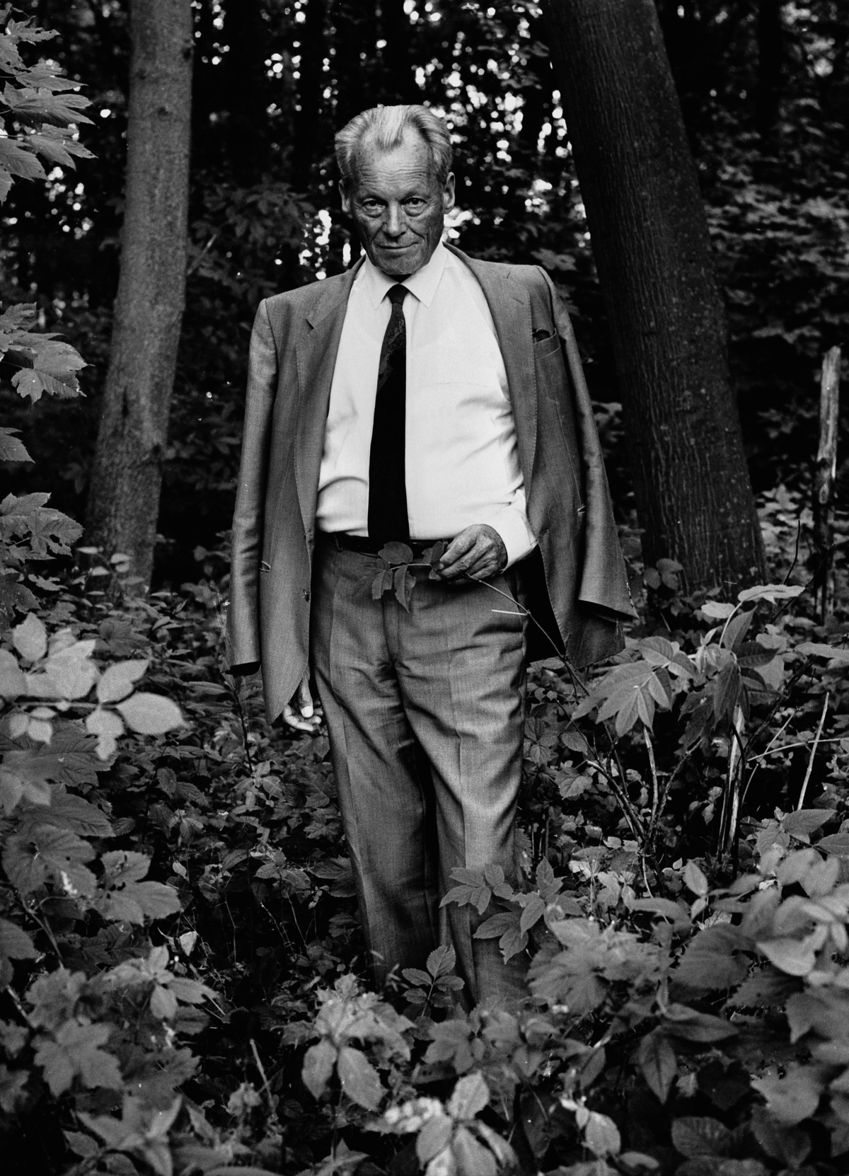 Willy Brandt, Politiker, Siebengebirge 1984 ©Stefan Moses