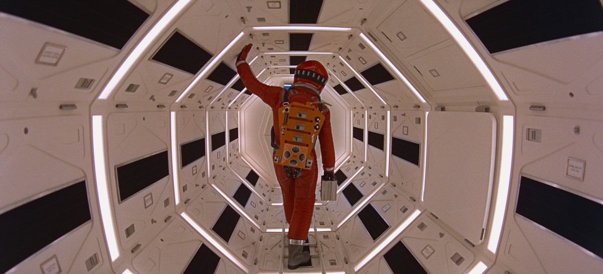Astronaut (Keir Dullea) im Raumschiff
 