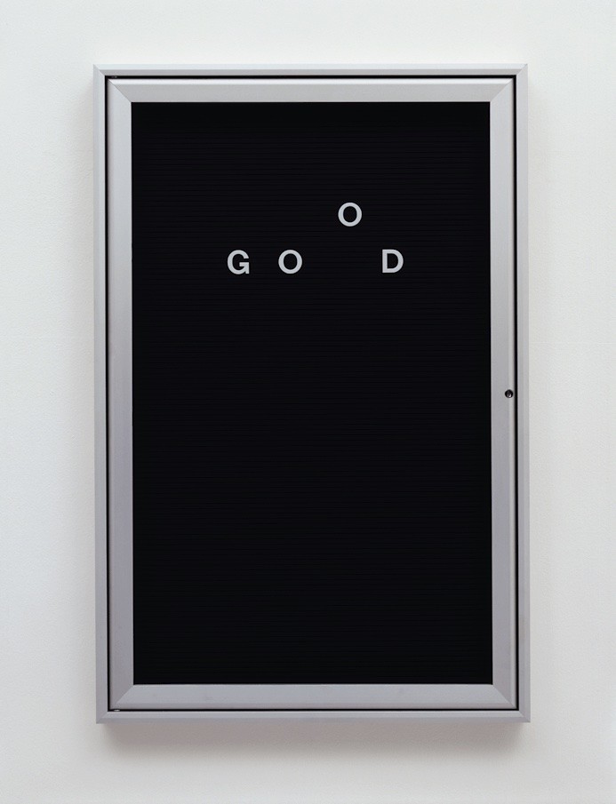 Bethan Huws: Untitled (GoOD), 2003; Courtesy of the artist; © 2021, Bethan Huws / ProLitteris, Zurich