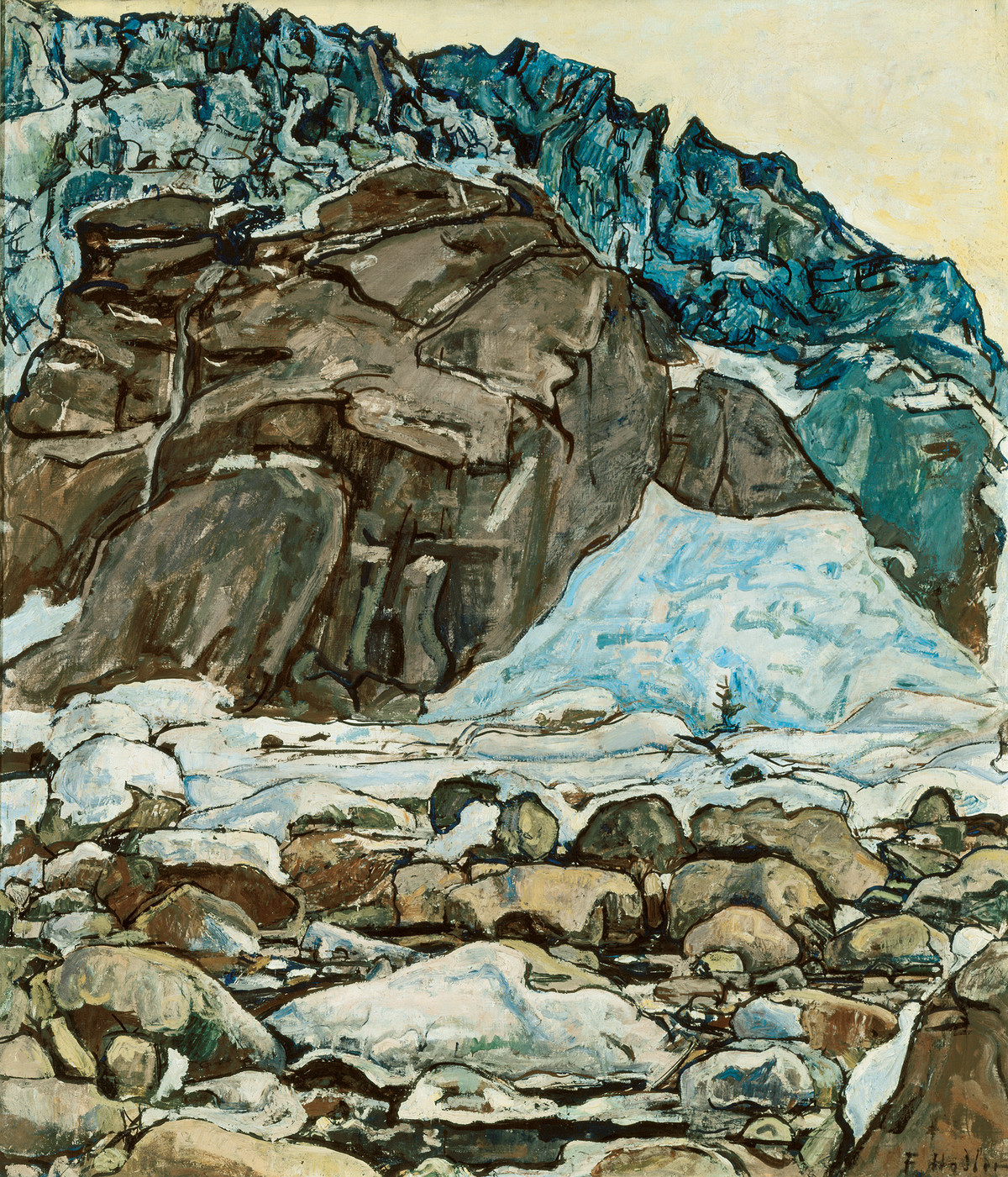 Ferdinand Hodler: Grindelwaldgletscher, 1912, Öl auf Leinwand, 94 x 81 cm, Kunsthaus Zürich, Schenkung der Erben Alfred Rütschi, 1929