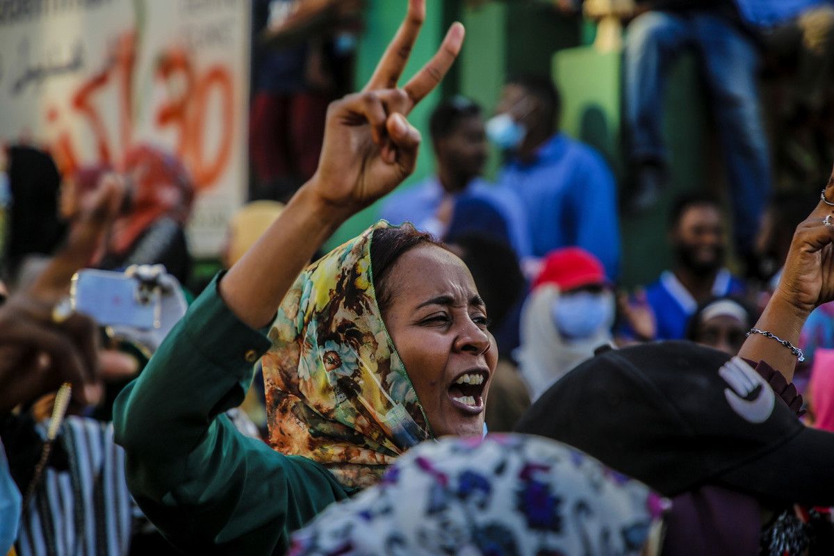 Sudan, Khartum, Demonstration