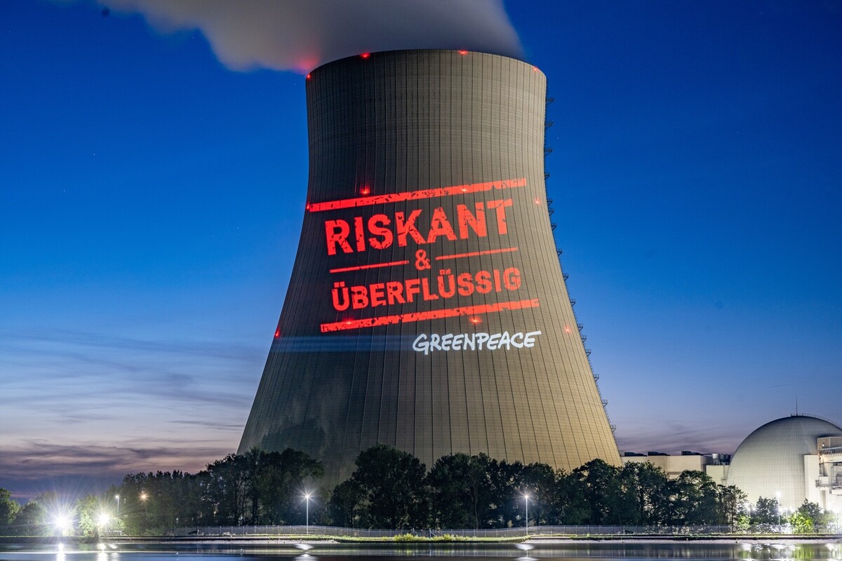 Greenpeace-Protest gegen Atomkraft