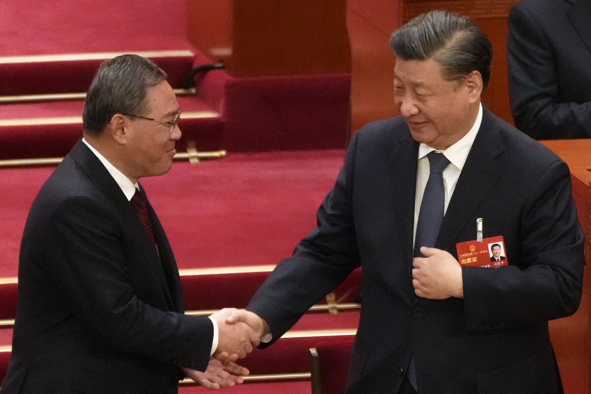 Li Qiang und Xi Jinping