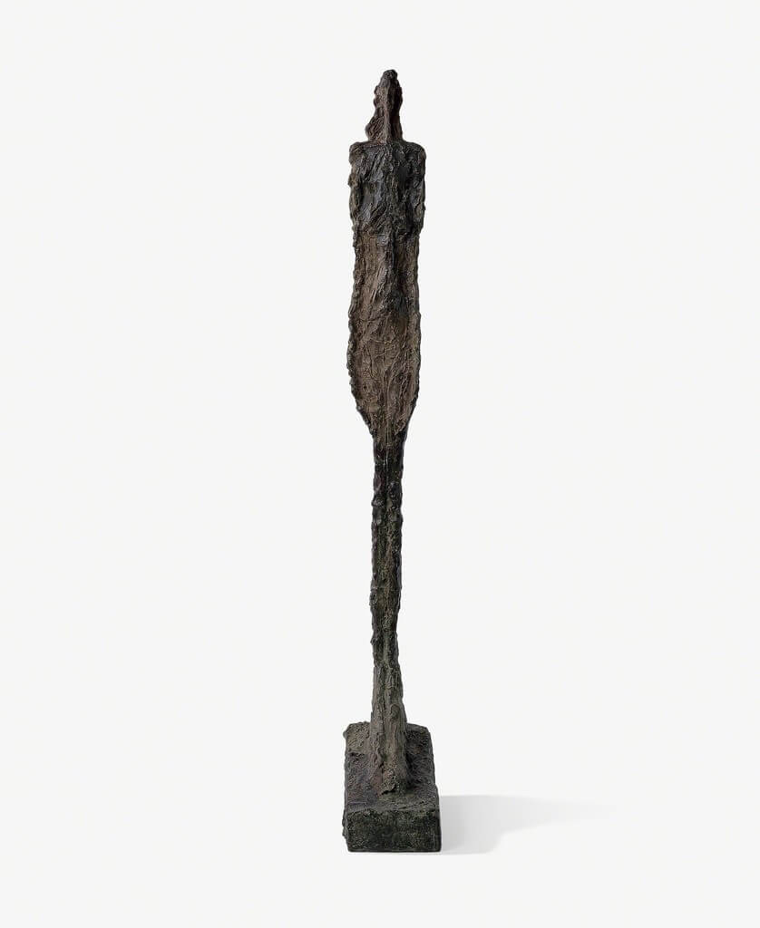 Alberto Giacometti: Dame de Venise VIII, 1956, Bronze, 221 auf 15 auf 33 cm, Kunsthaus Zürich, Alberto Giacometti-Stiftung

