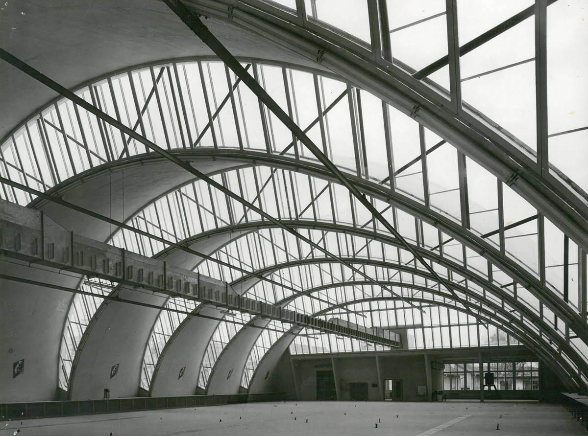 Gossau, Gummiband-Weberei, 1953–1955 © Foto: Beny Kotz. Archiv Danzeisen + Voser Architekten, Danzeisen + Voser, + Forrer Architekten, Forrer Stieger Architekten, St. Gallen