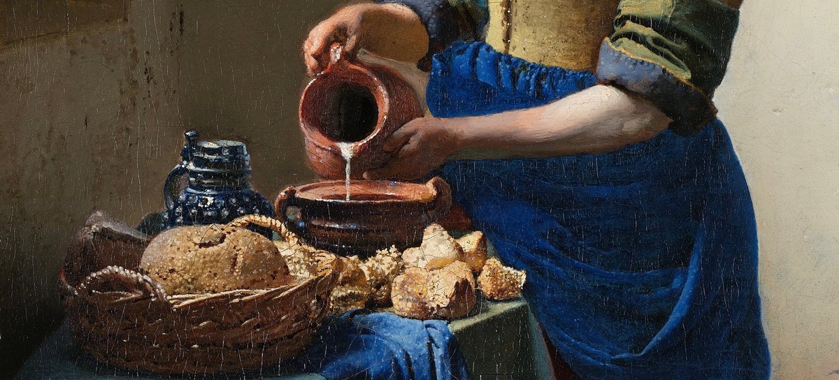 Jan Vermeer: Das Milchmädchen (Ausschnitt)