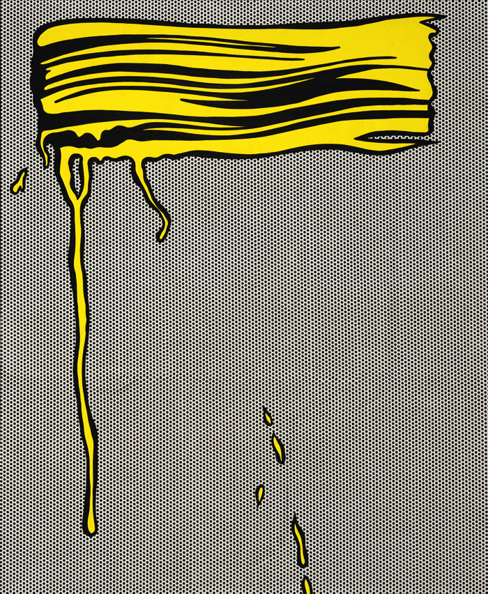 Roy Lichtenstein (1923–1997): Yellow Brushstroke, 1965; Öl und Magna auf Leinwand, 173 × 142 cm; Kunsthaus Zürich, 1975; © Estate of Roy Lichtenstein / 2019, ProLitteris, Zurich; Foto: Kunsthaus Zürich