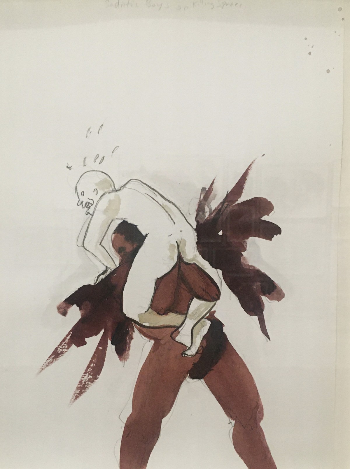 Kara Walker: Untitled. 2013. Wasserfarbe und Graphit auf Papier. 32 x 24 cm. Archive of the Artist. 