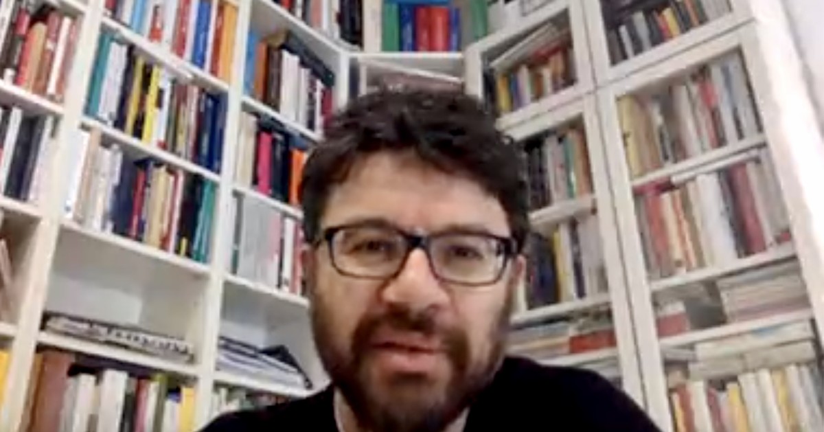 Concetto Vecchio während des Skype-Gesprächs mit Journal21