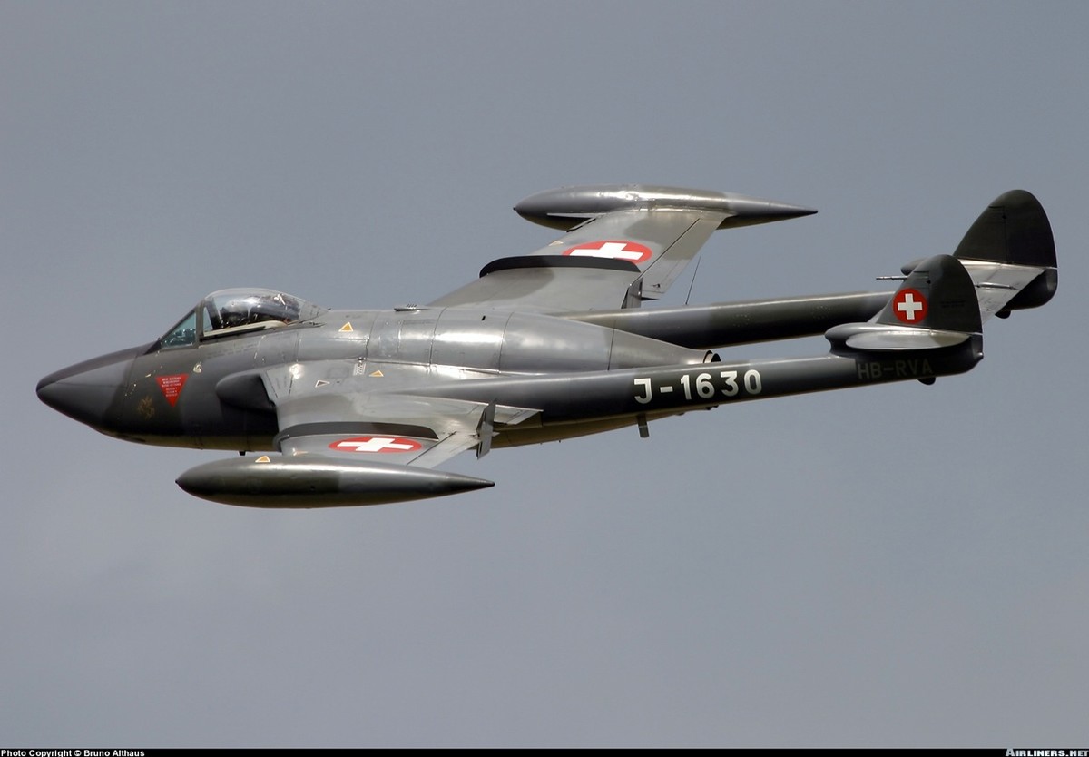 Kampfflugzeug Venom (Foto: Bruno Althaus)