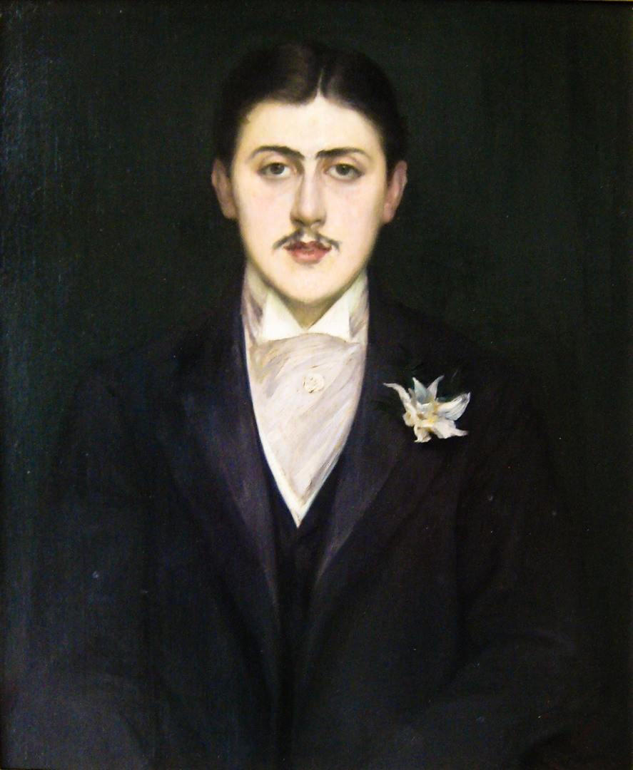 Jaques-Emile Blanche: Marcel Proust, Porträt mit weisser Blume, 1892 (Foto: Wikimedia)