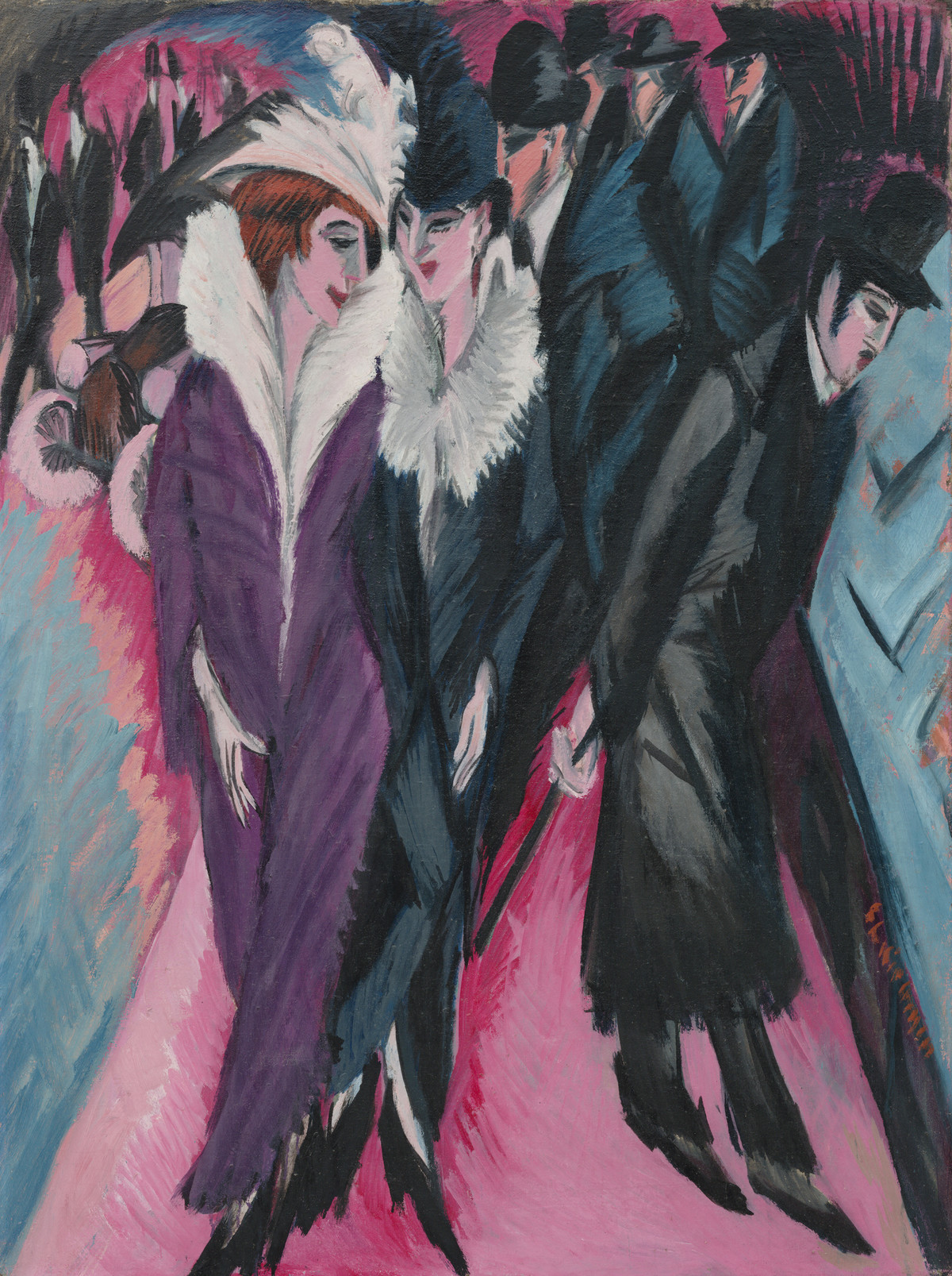 Ernst Ludwig Kirchner: Die Strasse, 1913, Öl auf Leinwand, 120,5 × 91 cm, The Museum of Modern Art, New York, purchase, 1939, Foto © 2017 Digital image, The Museum of Modern Art/Scala Florence