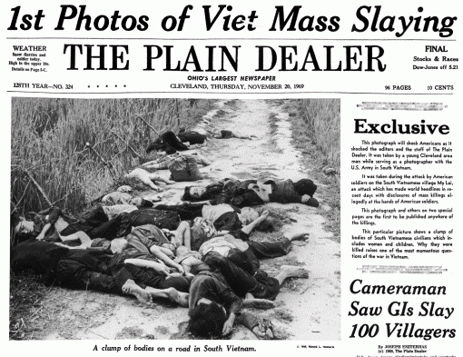 Das Massaker an 504 Zivilisten wurde von der US-Armee zunächst vertuscht. Erst durch Recherchen des investigativen Journalisten Seymour Hersh gelangte das Geschehen an die Öffentlichkeit, wobei die Veröffentlichung der Reportage zunächst für etwa ein Jahr von sämtlichen Medien abgelehnt worden war. Hersh erhielt 1970 den Pulitzer-Preis. Die Veröffentlichung hatte grossen Einfluss auf die öffentliche Meinung zum Vietnamkrieg in den USA.