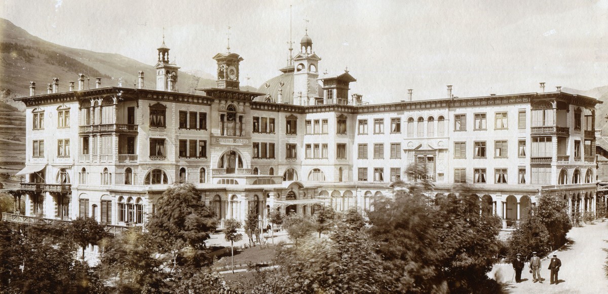 Hotel Waldhaus, Vulpera, im Jahr 1900 (Sammlung: J. Ziegelmann)