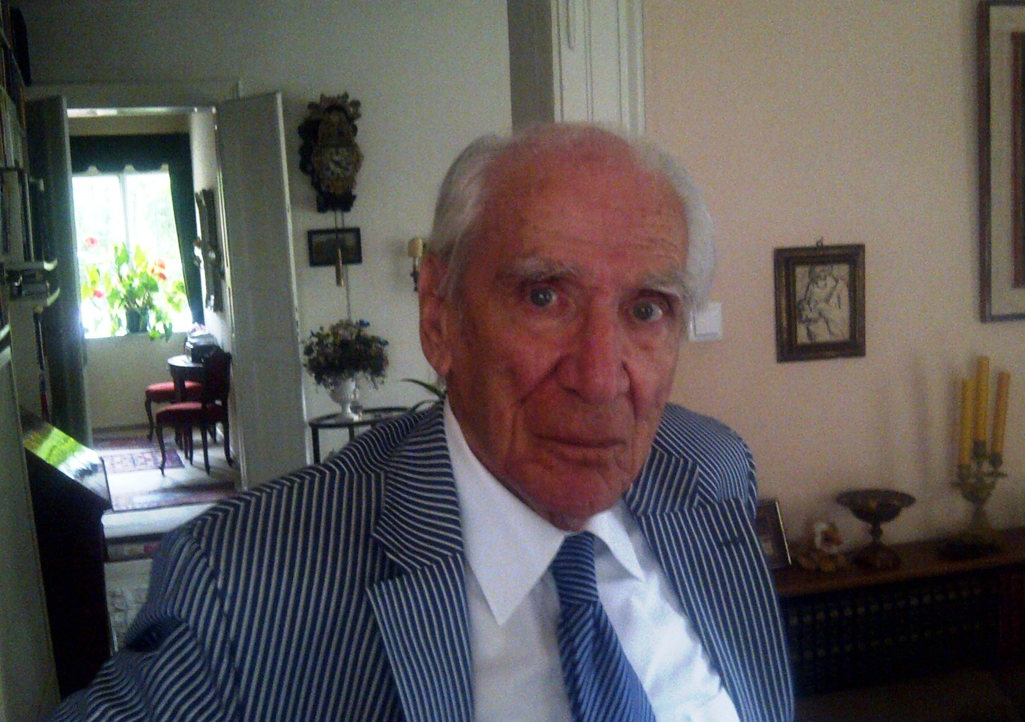 Lukas Ammann, fotografiert kurz vor seinem 99. Geburtstag. (Foto: hh)