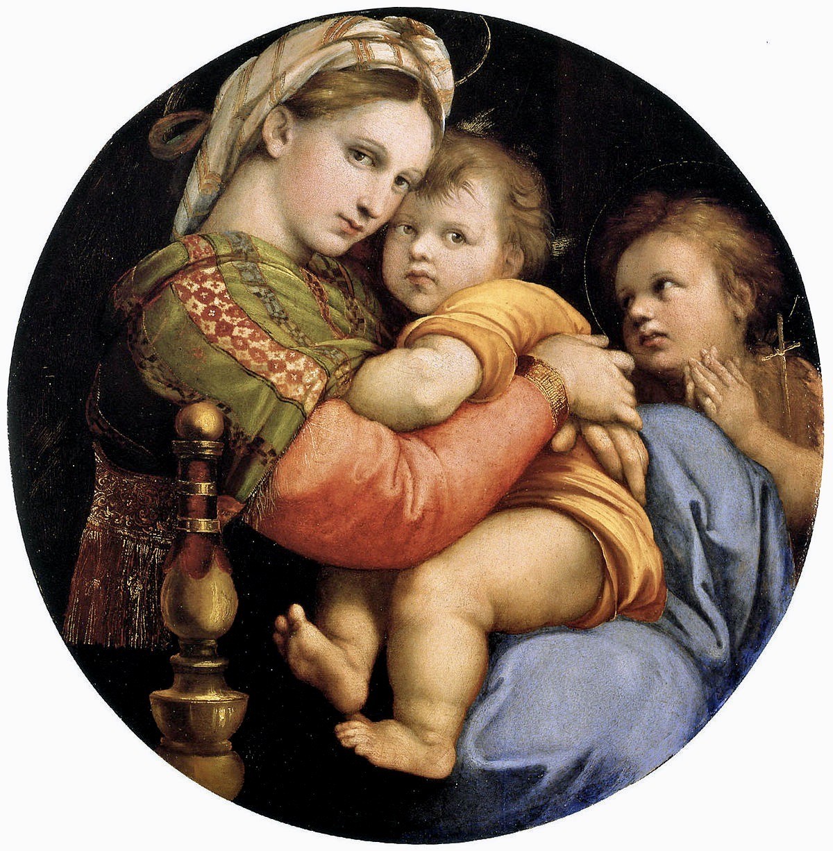 Madonna della Seggiola. 1513/14. Palazzo Pitti, Florenz