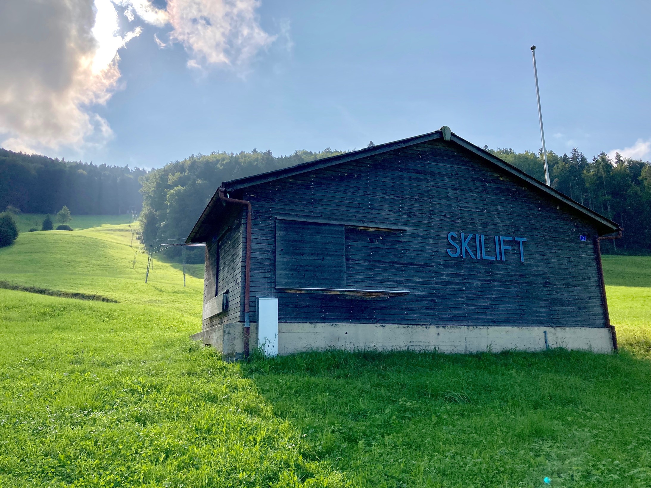 Anlage der Skiliftgenossenschaft Steig-Bäretswil