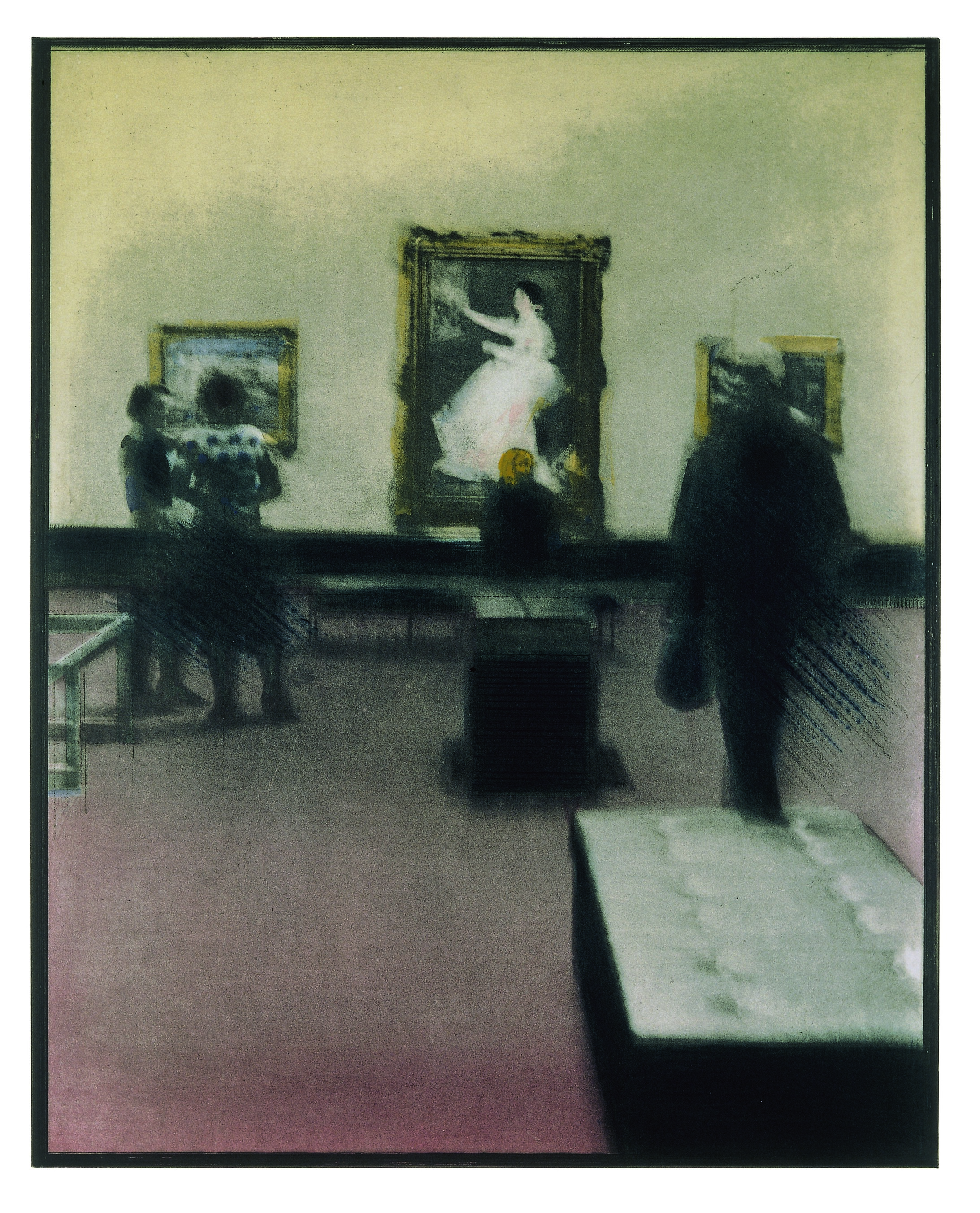 Manet, 1977, Farbradierung, Aquatinta, Fotogravure, Kaltnadel, Aquarell und Gouache
387x318 mm© Pravoslav Sovak