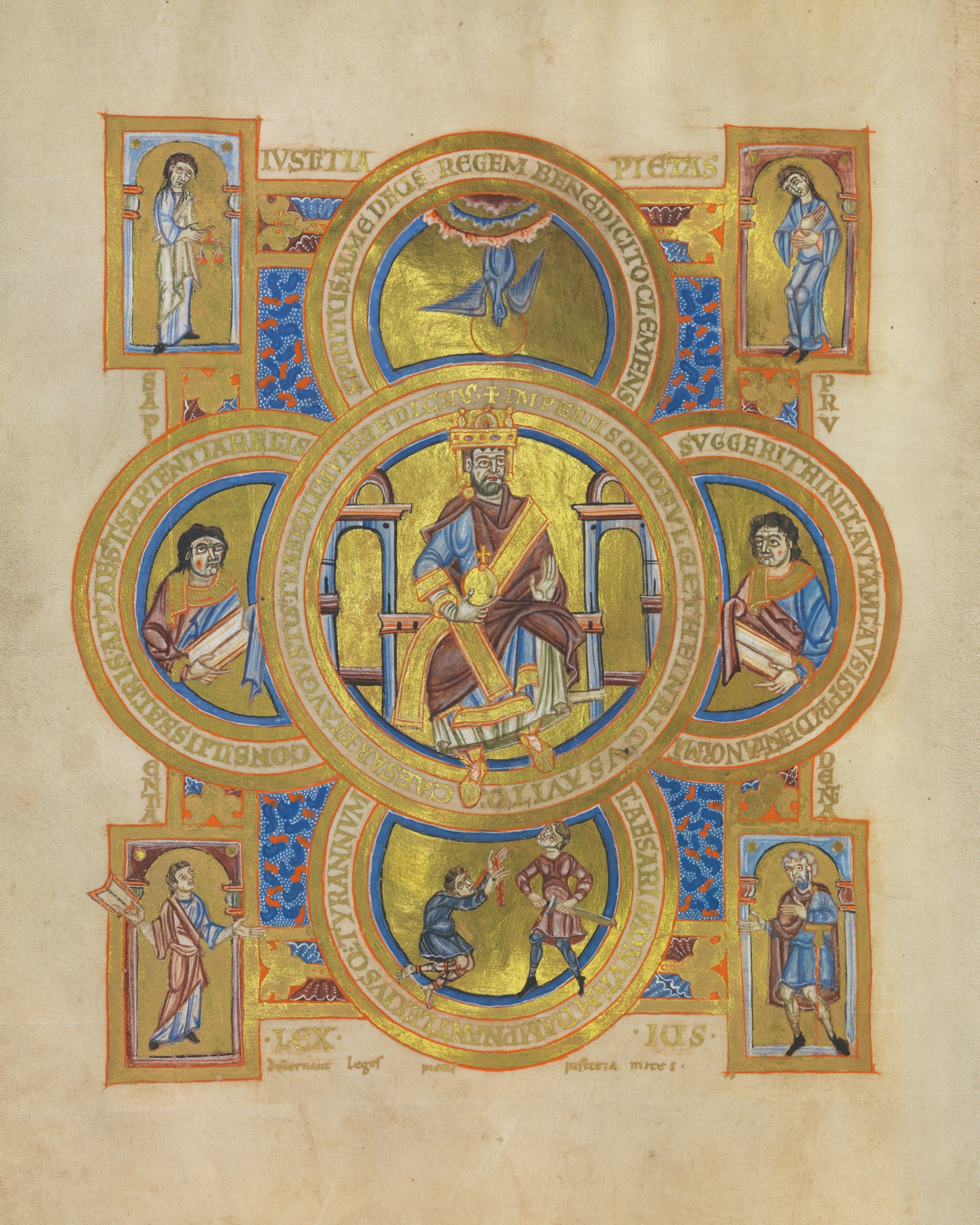 Evangeliar Heinrichs II. Um 1024. Biblioteca Apostolica Vaticana. Rom