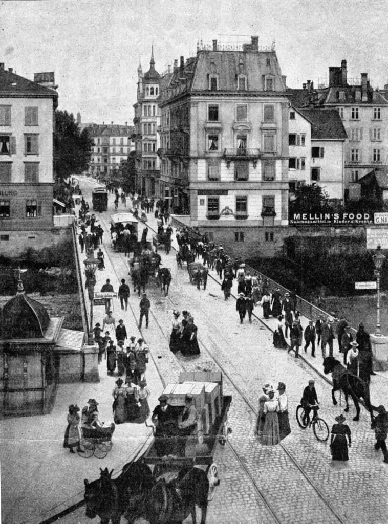 Sihlbrücke (Bild: Zürcher Wochenchronik, Baugeschichtliches Archiv der Stadt Zürich)