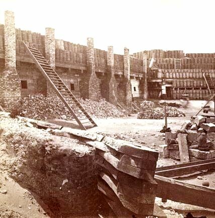 Fort Sumter. Fotografiert nach Kriegsende von Mathew B. Brady.