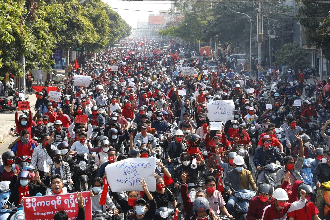 Myanmar, Putsch, Demonstration