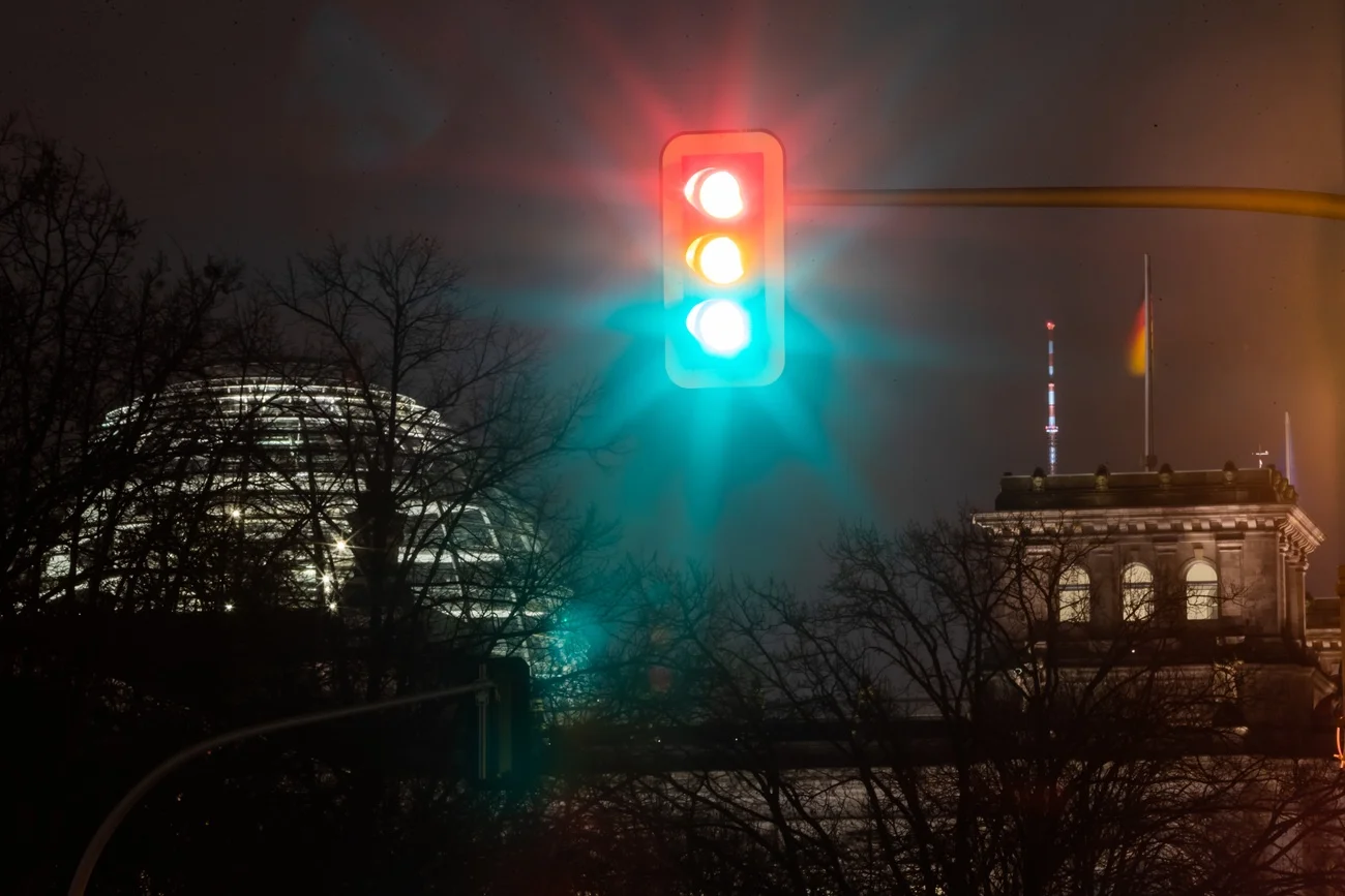 Ampel in Berlin
