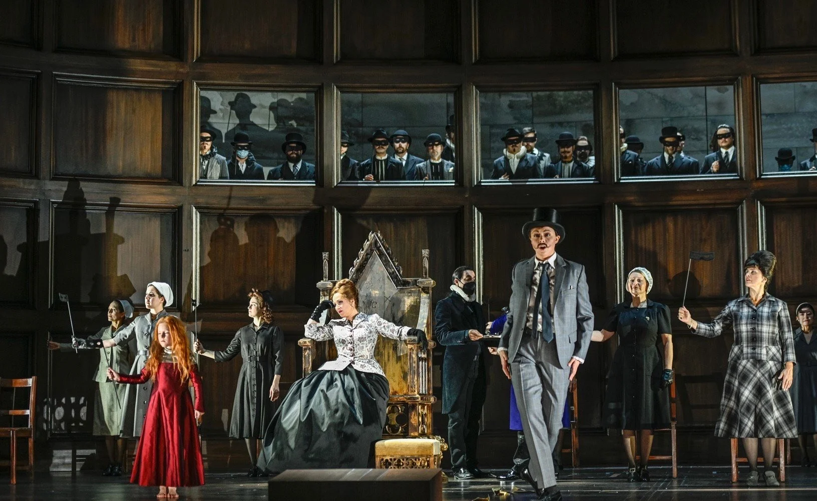 Diana Damrau als «Anna Bolena» – ein Rollendebüt Foto © Toni Suter