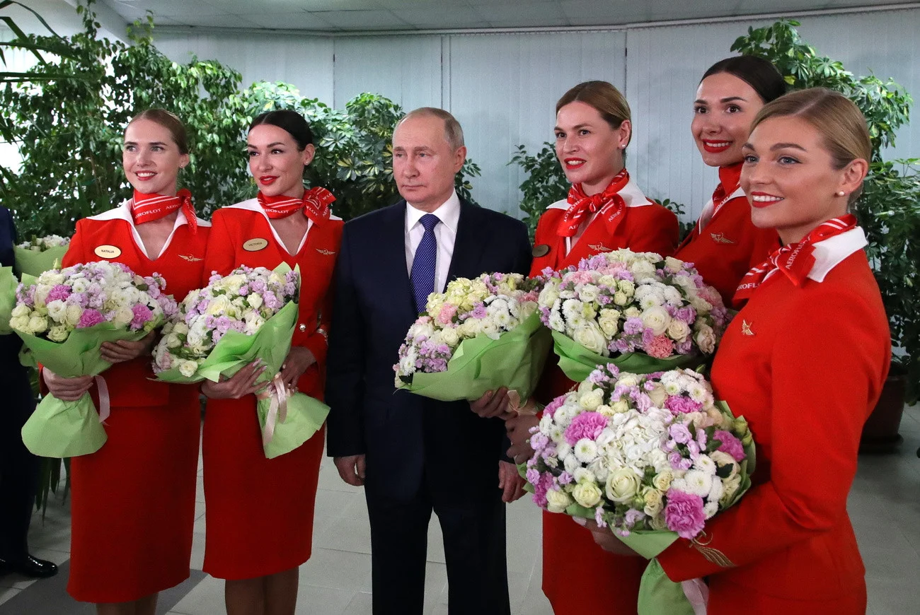 Putin, Stewardessen