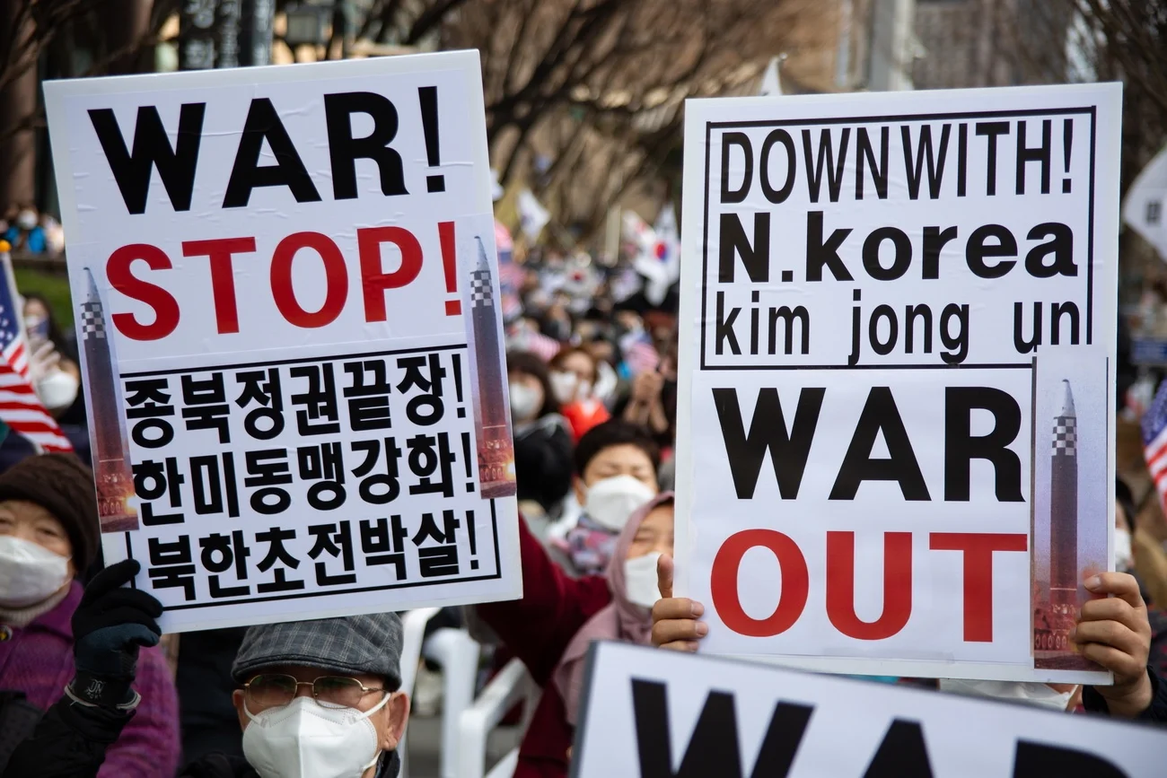 Protest gegen Nordkorea