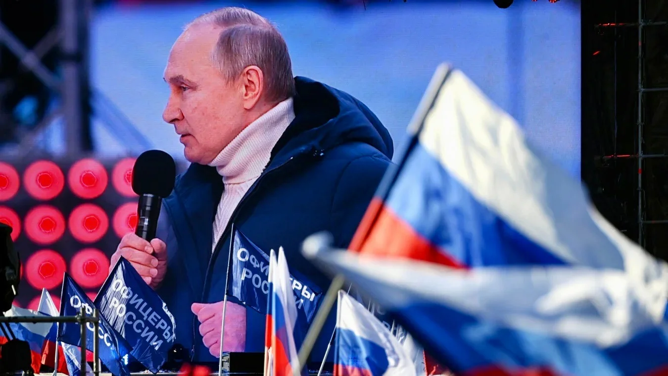 Putin im Olympiastadion