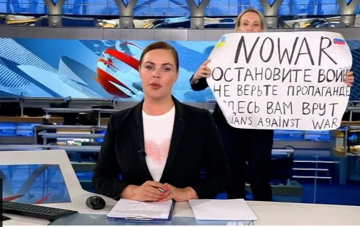 Protest am Fernsehen