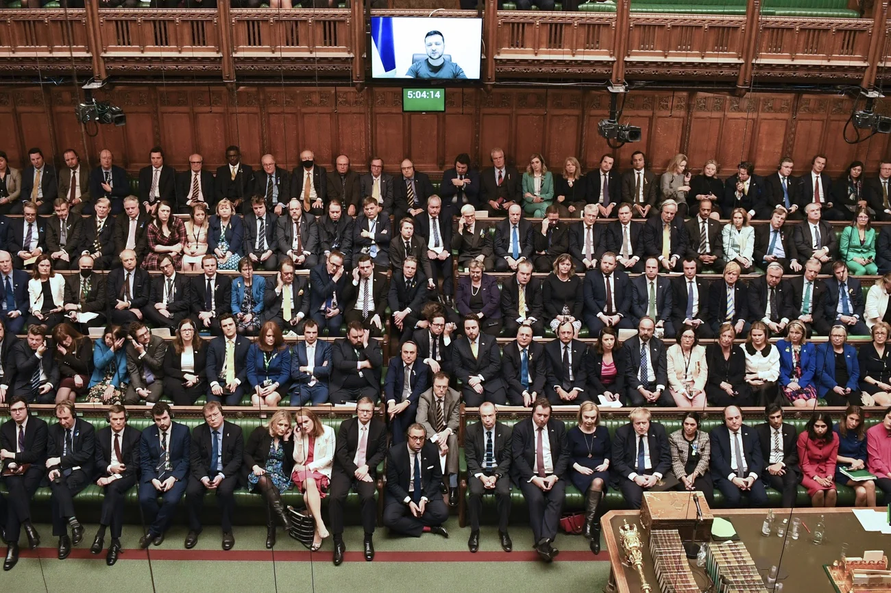 Selenskyj spricht im Unterhaus