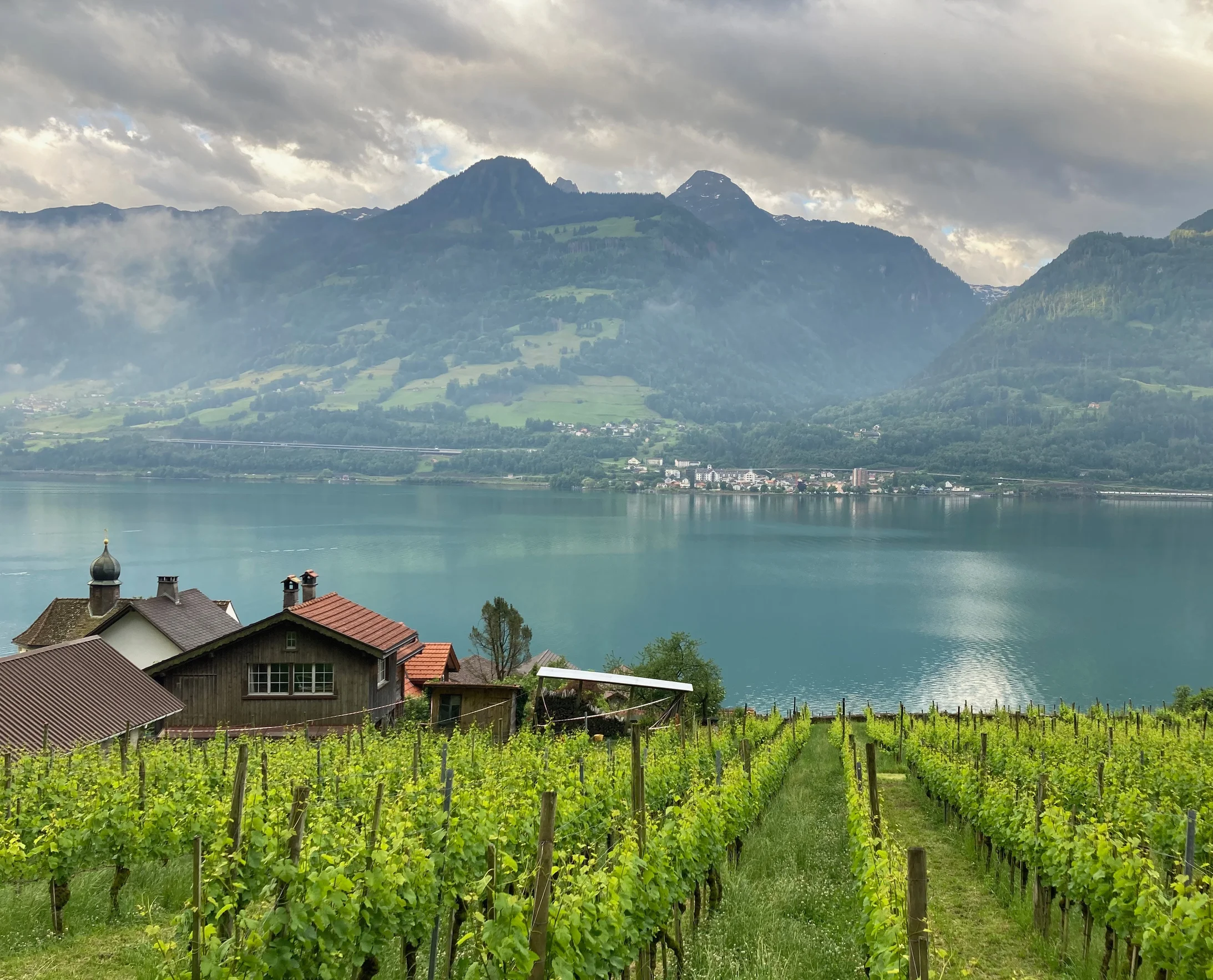 Blick von Quinten nach Murg