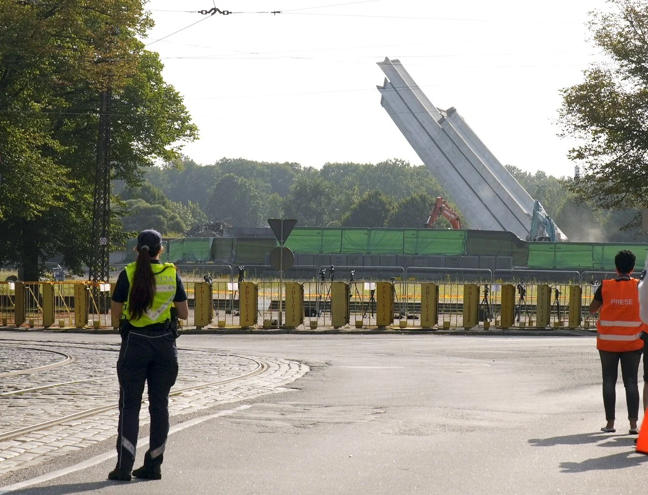 Denkmalsturz in Riga