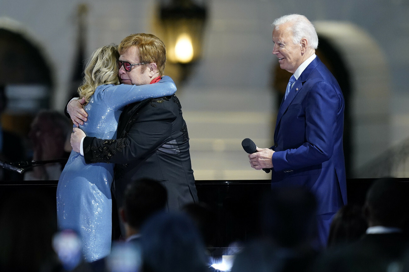 Jill Biden, Elton John, Joe Biden
