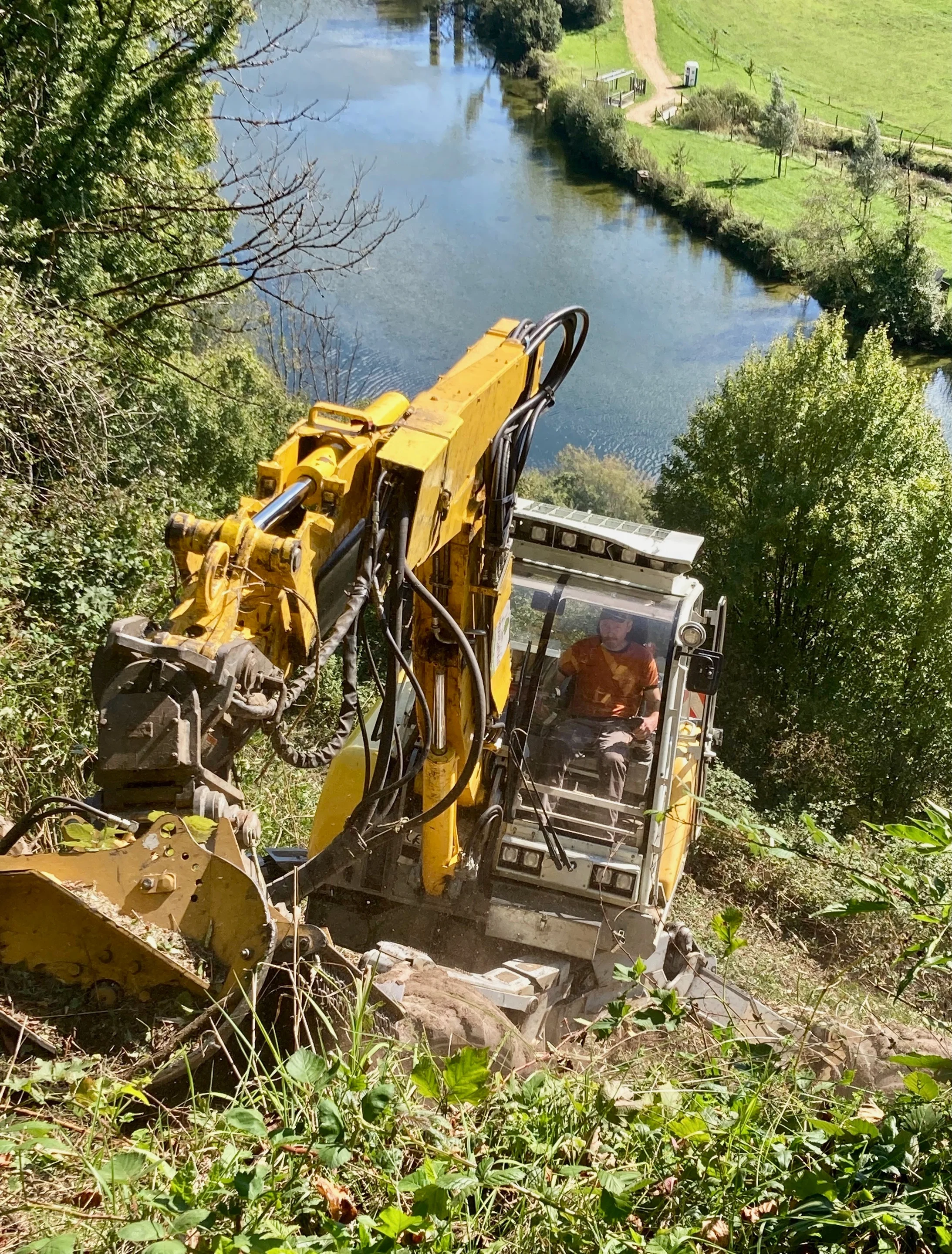 Rodungsarbeiten bei Saint-Ursanne