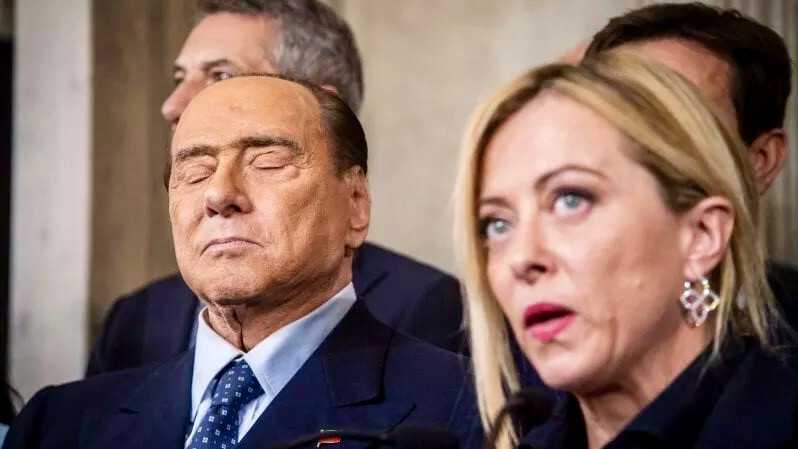 Berlusconi und Meloni am Freitag in Rom