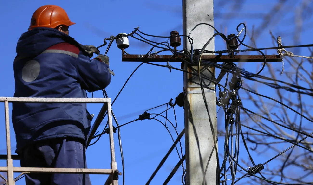 Mykolaiv, Reparatur Stromnetz