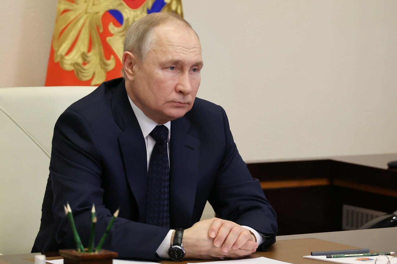 Putin, Videokonferenz