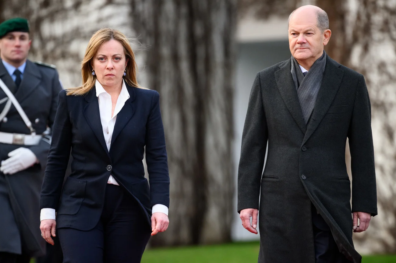 Meloni und Scholz in Berlin 