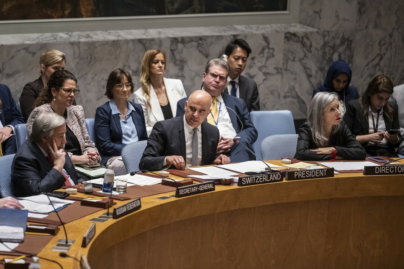 Berset, Uno-Sicherheitsratssitzung