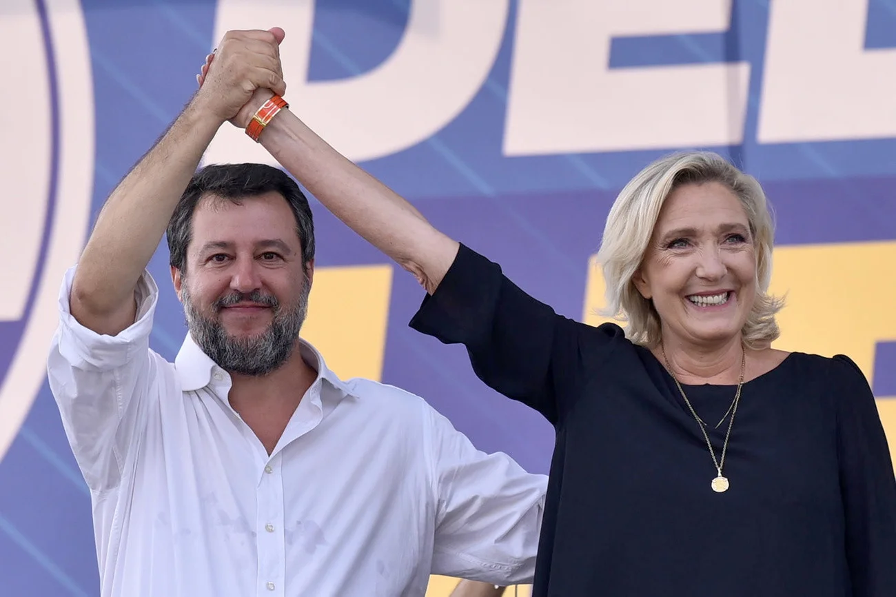Matteo Salvini, Marine Le Pen