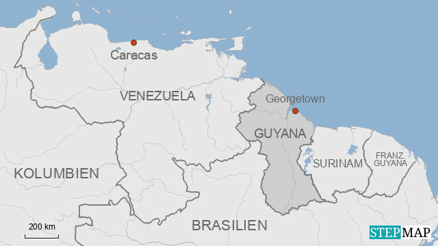 Venezuela, Guyana, Surinam, franz. Guyana