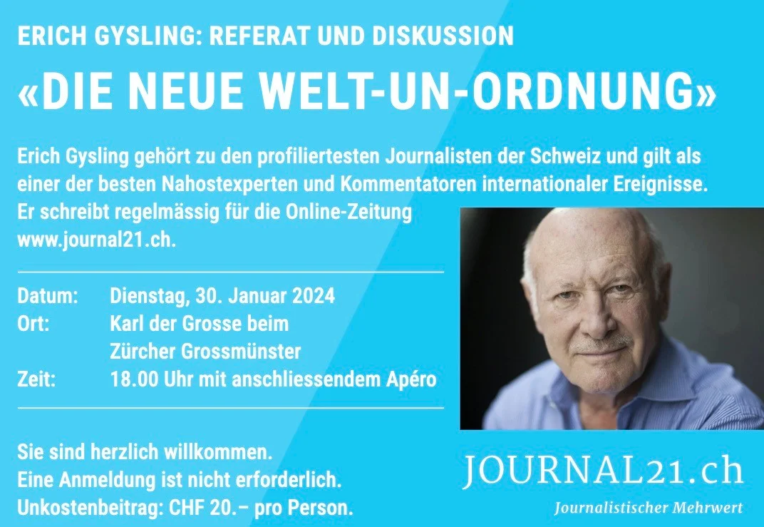 Journal21, Erich Gysling