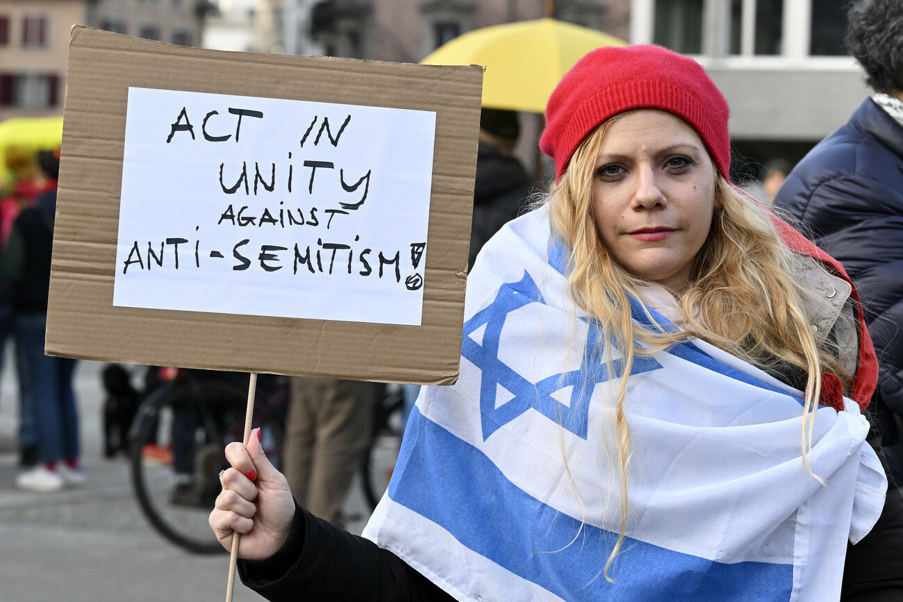 Zürich, Kundgebung gegen Antisemitismus