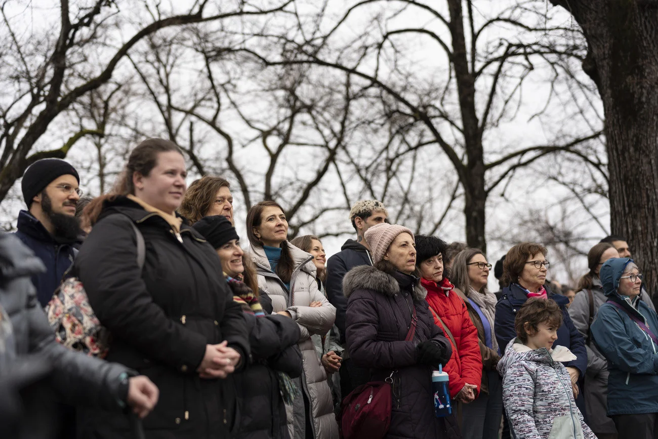 Zürich, Lindenhof, Mahnwache